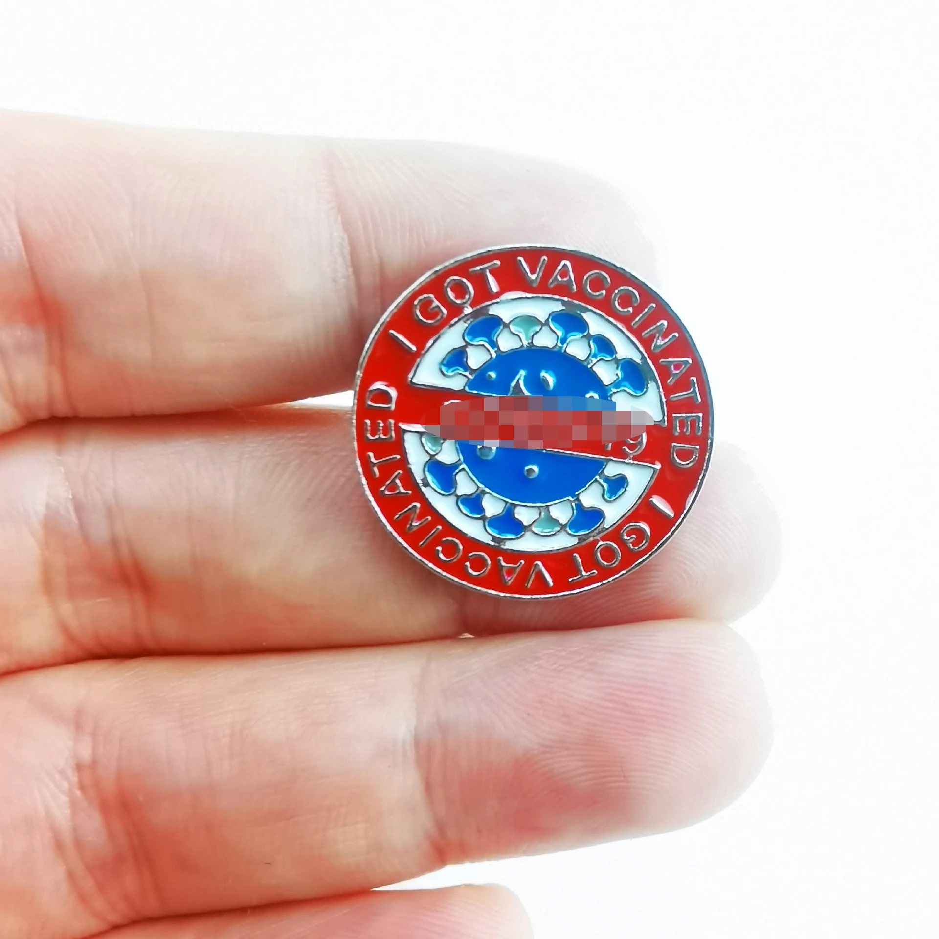 

20 pcs I got Vaccinated Pins Vaccinated Memorial Heart Brooch Enamel Vaccine Pin Nurse Gift Medical Jewelry Wholesale