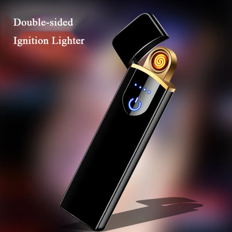 USB перезаряжаемые беспламенные зажигалки для свечей из цинкового сплава