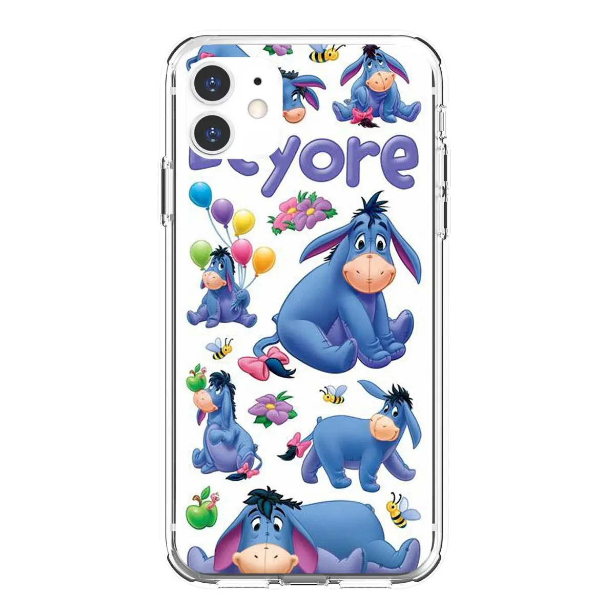 Soft Skin Cover cartoon-donkey-art-Eeyore For Apple iPhone 10 11 12 Pro Mini 4S 5S SE 5C 6 6S 7 8 X XR XS Plus Max 2020 | Мобильные