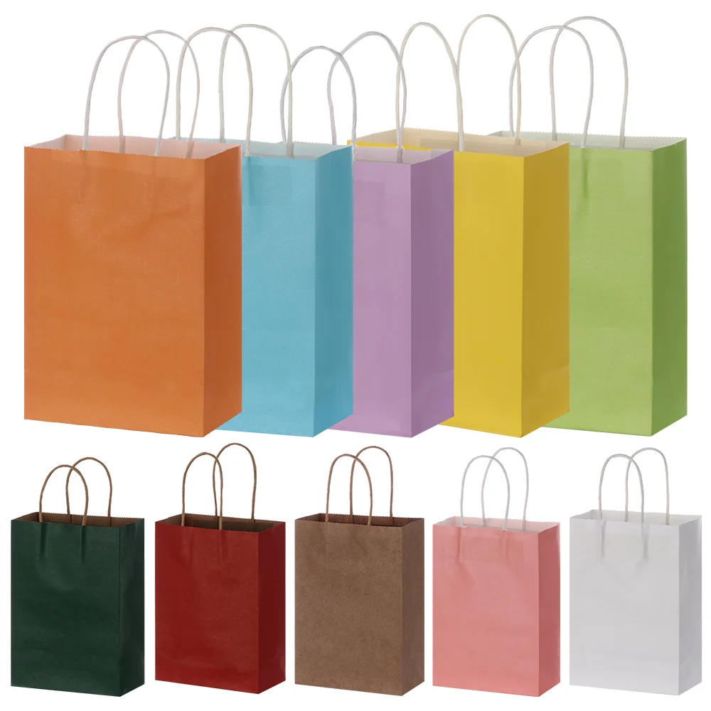 Маленький мини Подарочный пакет с ручками 5 штук бумажный подарочный украшение