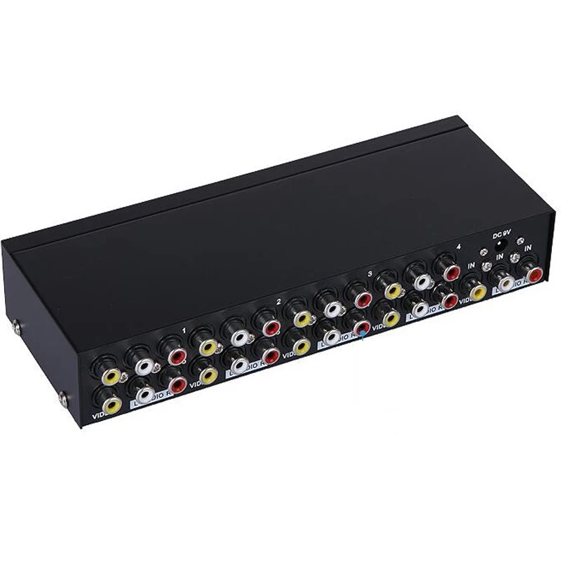 

8-way Composite RCA AV splitter 1X8 video&audio 1 in 8 out splitter distributor for STB,DVD HDTV