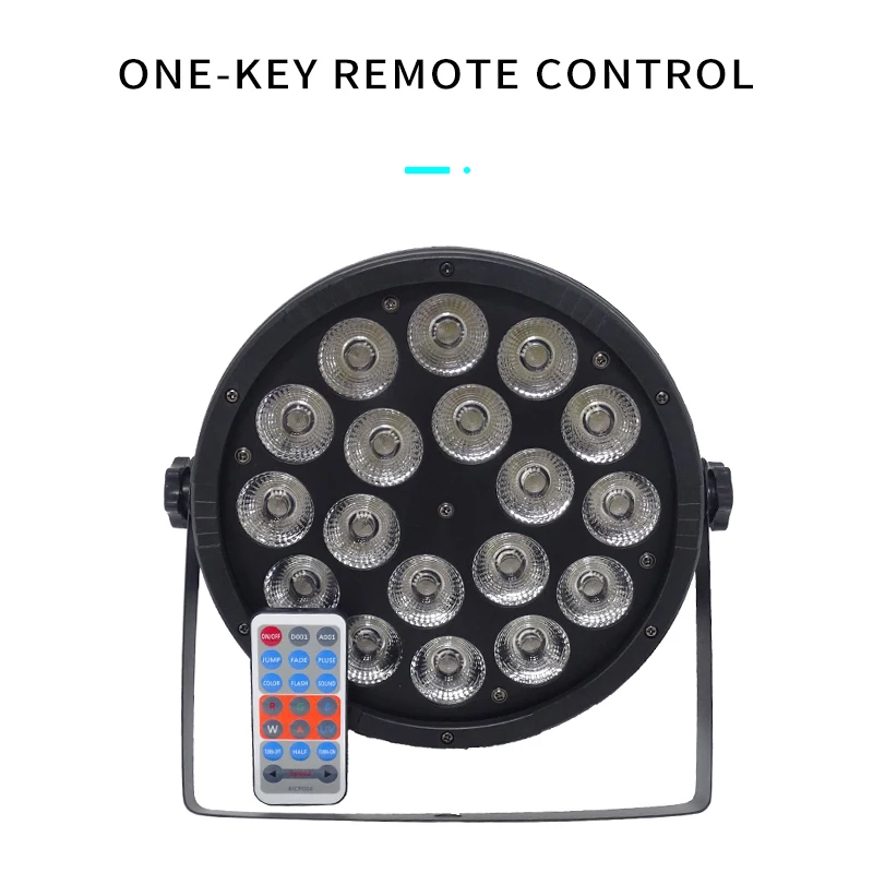 16Pcs/lots 18x12W 4in1 Flat LED PAR With dmx512 Control DJ Wedding Professional Stage Lighting Led Par Light RGBW 4 in 1 | Освещение
