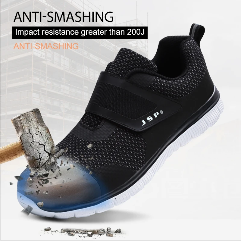 DYKHMILY/безопасная обувь со стальным носком Мужская и женская на застежке-липучке с