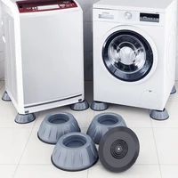 4pcsset anti vibration silicon washing machine foot pads universal rubber feet mats dryer refrigerator base fixed non slip pad