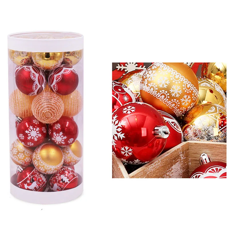 Цветные узоры для рисования Рождественские шары 6 см подвесное украшение