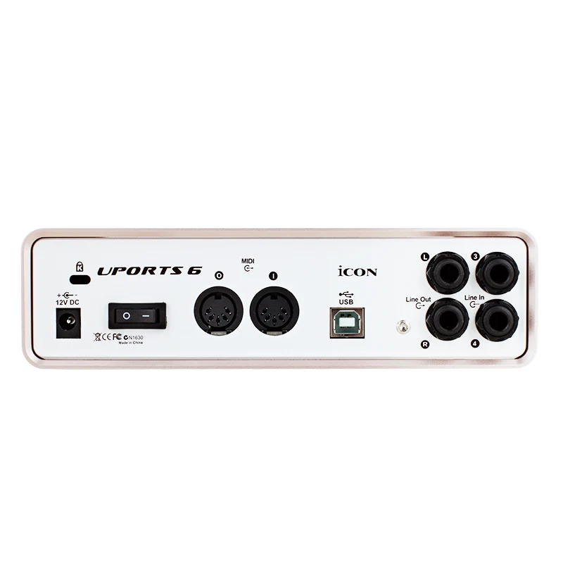 Интерфейс USB для записи ICON Uports 6 VST обеспечивает аудио вход и выход внешняя