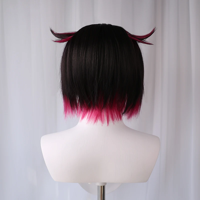 UWOWO витая Страна Чудес Lilia Vanrouge косплей парик Diasomnia 30 см Черная роза красная