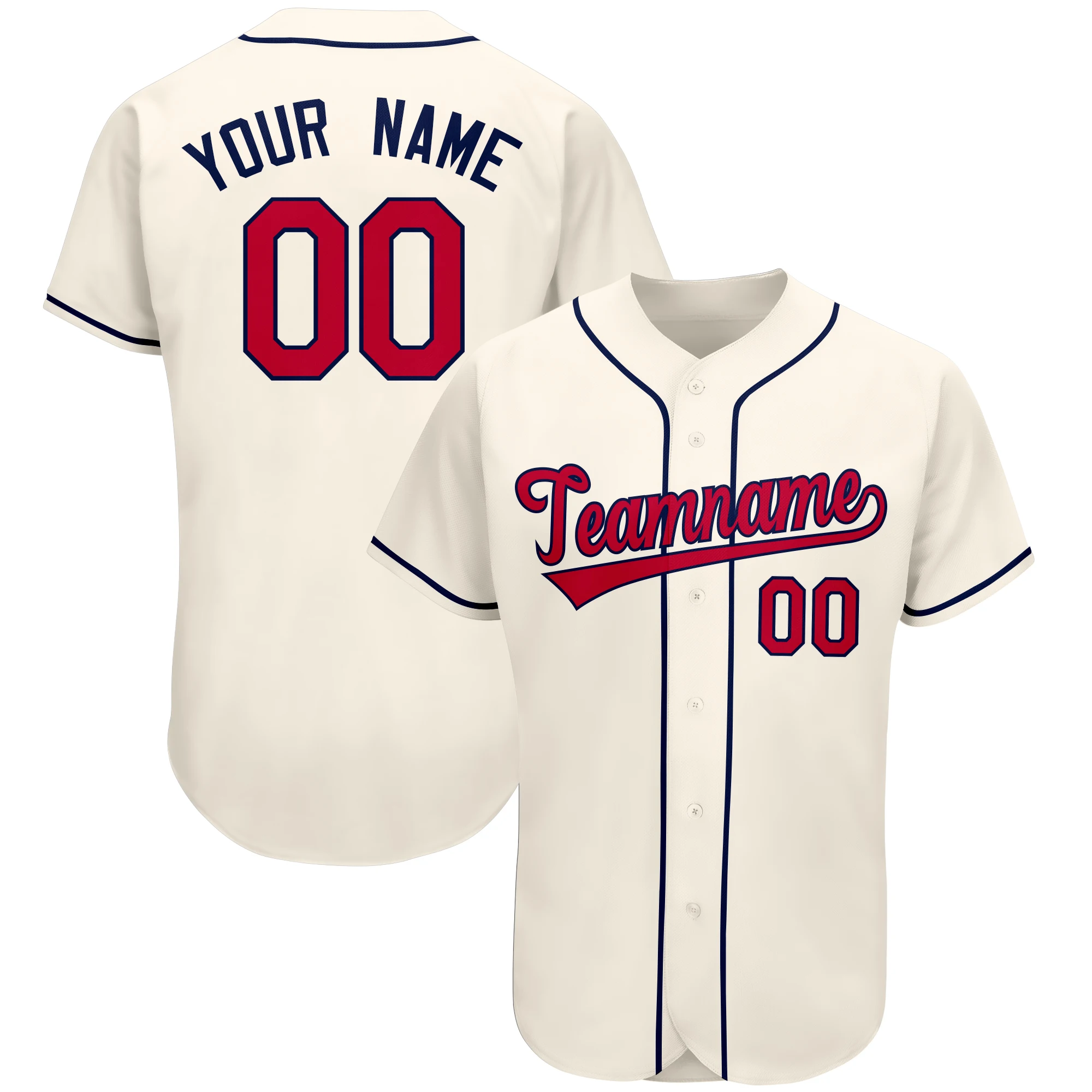 Wholesale Custom Baseball Jersey Sublimation Print Team Name Number Baseball Shirt Club League Softball Practice Jersey for Men