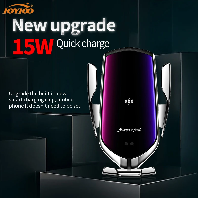 Автомобильный зажим 15 Вт автомобильный держатель беспроводного зарядного