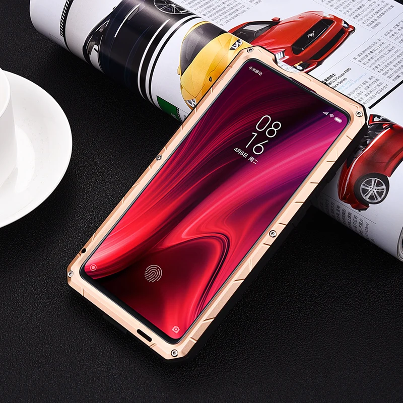 IMATCH Повседневный водонепроницаемый чехол для Xiao mi Red mi K20 Pro mi 9T Pro Роскошный Металлический силиконовый чехол Coque Полные Защитные чехлы для телефонов