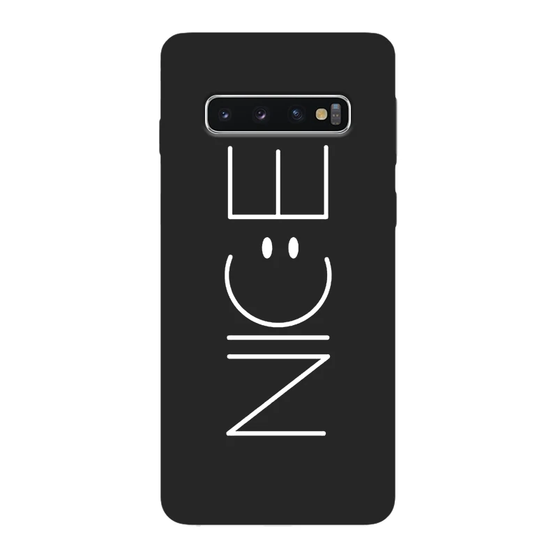 Чехол для телефона Samsung Galaxy S10 Plus 5G 10E силиконовая задняя крышка с черной звездой и