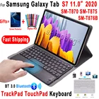 TtrackPad клавиатура чехол для Samsung Galaxy Tab S7 11 2020 тачпад Клавиатура чехол Tab S7 11 5G SM-T870 SM-T875 SM-T876B