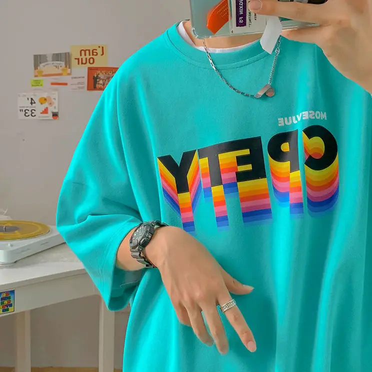 

New Fashion Hip Hop T Shirt Men Women Travis Scotts ASTROWORLD Harajuku T-Shirts WISH YOU WERE HERE Letter Print Tees Tops