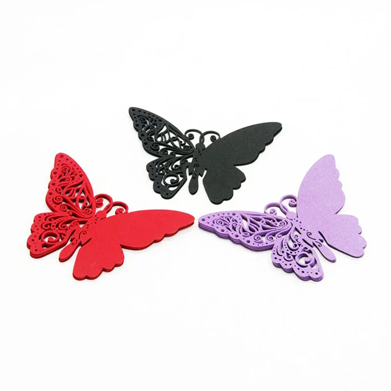 100 шт./лот карточка с местом для указания имени карты бокала вина лазерная резка