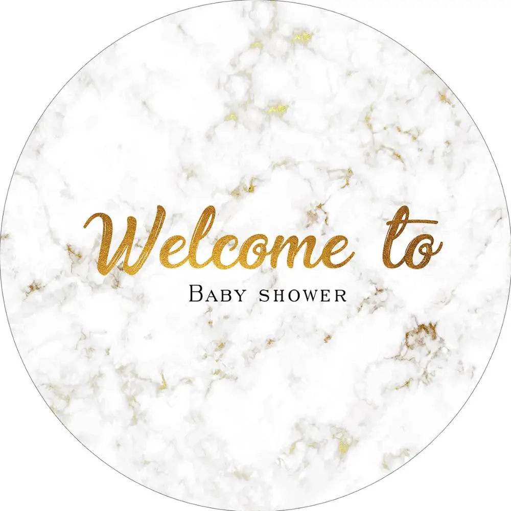 

Мрамор цветок фон свадебный душ вечерние круг в цветочек для маленьких девочек на свадьбу Святое Причастие на заказ круглый задний план ска...