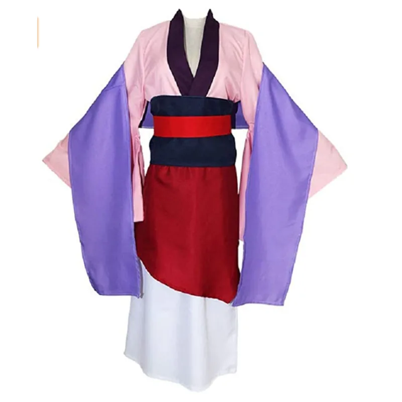 

Girl Magnolia Cosplay Dress Red Chinese Traditional Role Play Dress Halloween Hanfu Costumes