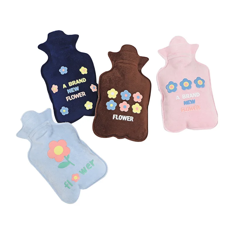 Теплая для рук безопасная бутылка с горячей водой плюшевый мультяшный чехол