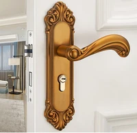 vintage handle door lock wood silent locker handle door lock for home security interior lockset door hardware
