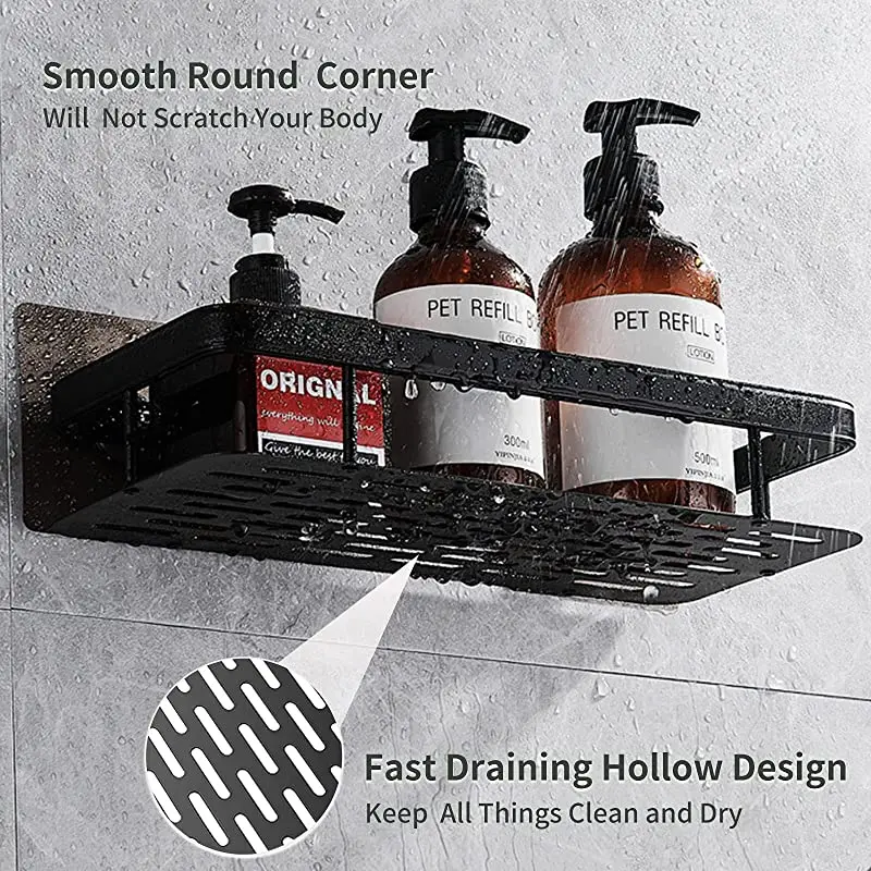 угловая полка в ванную комнату Полки для ванной комнаты держатель шампуня без