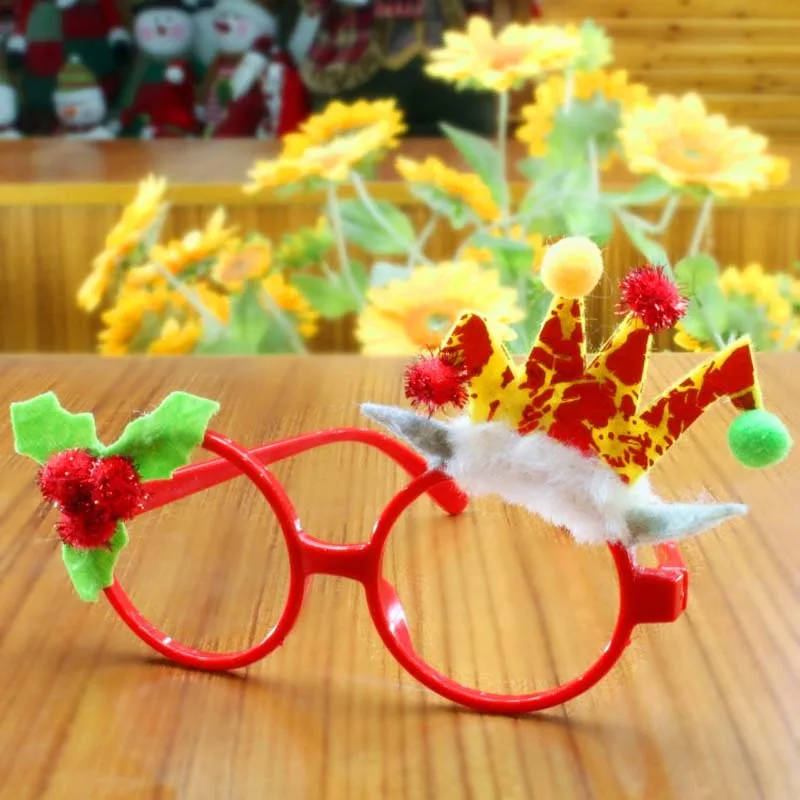 Style 9 Рождественские очки Рамка Счастливого Рождества DIY украшения Ноэль игрушки Санта снеговик рождественские подарки Декор Navidad счастливый год - Цвет: Style 9
