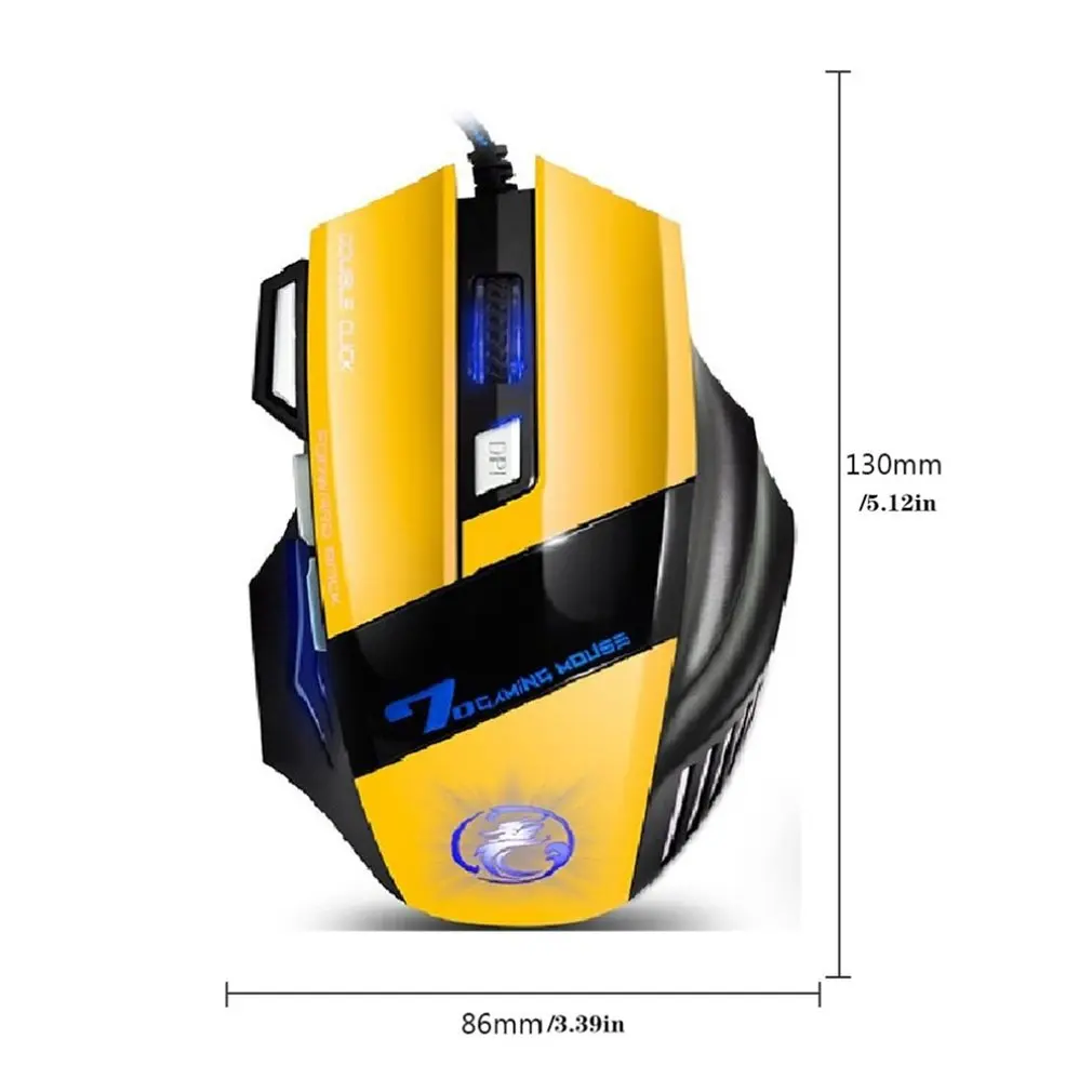 Проводная игровая мышь X7 USB оптическая компьютерная с 7 кнопками