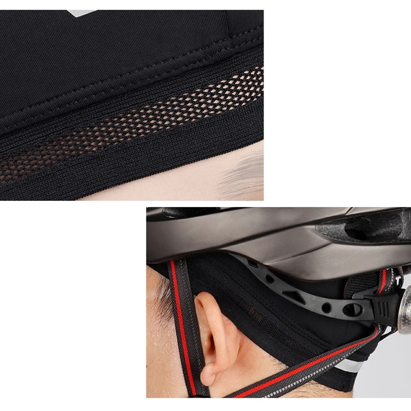 

Black Cool Viscose Sports Cap High Elasticity Outdoor Riding Motorcycle Windproof Moisture Quick Drying Hat Breathable