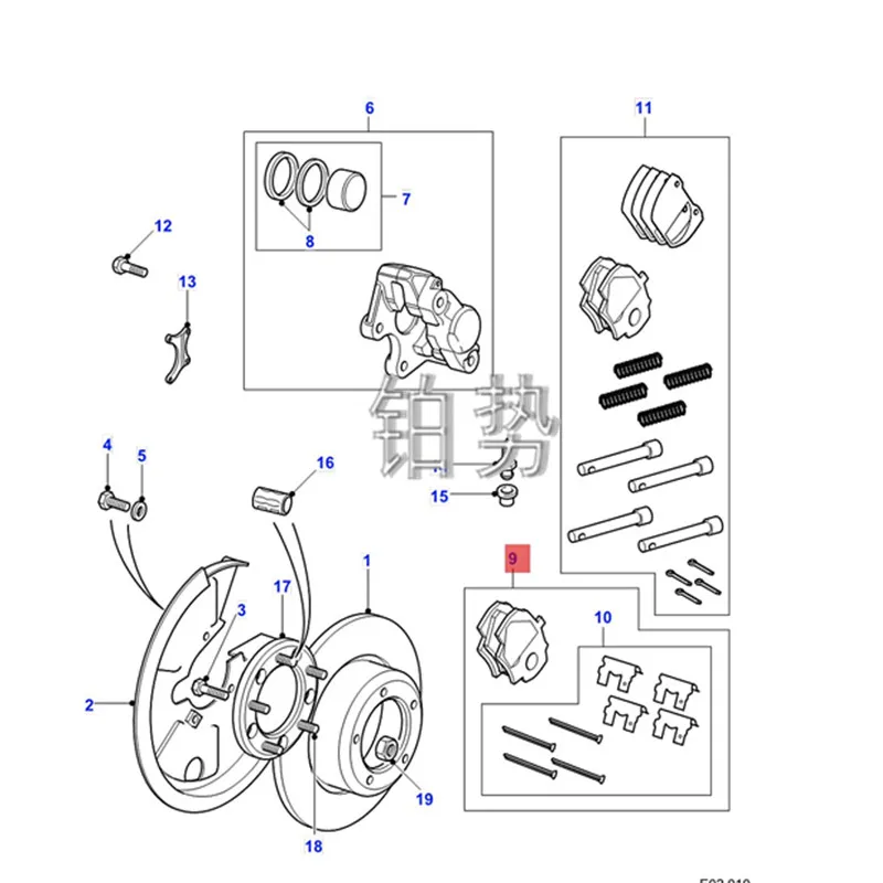 

Car Kit-brake pads-rear brake system 1987-2006lan dro verd efe nder rear brake pads brake parking pads hub suspension brake pads