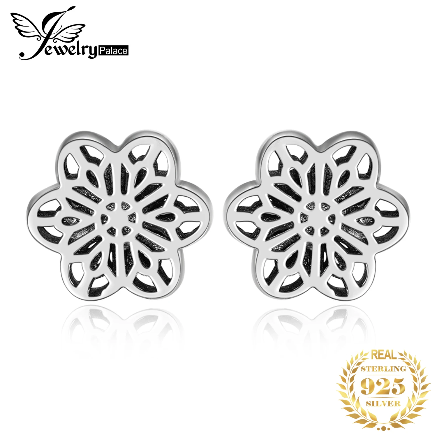 Jewelrypalace 925 стерлингов Серебряные серьги цветок ювелирные изделия Свадебные