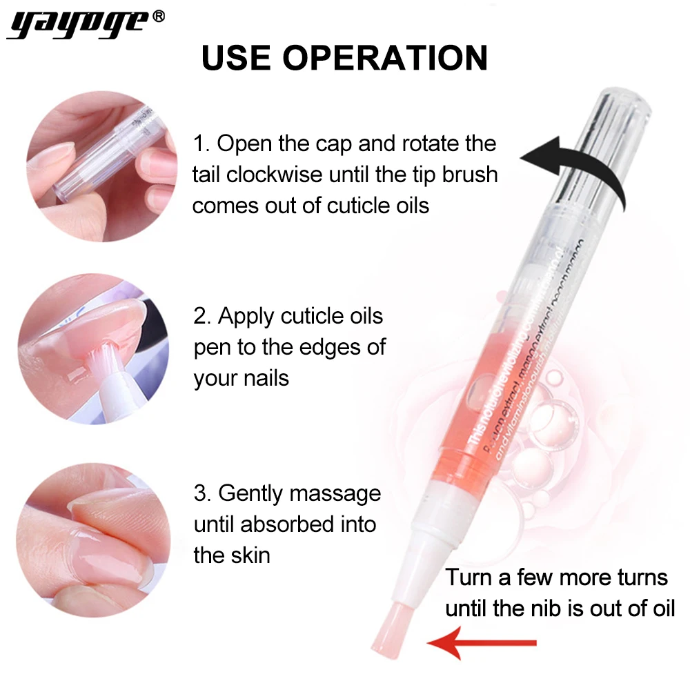 6 мл питательная масляная ручка для ногтей ухода за ногтями 8 ароматов