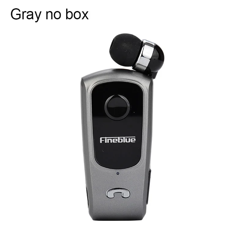 Gray no box FineBlue F920 выдвижные мини беспроводные Bluetooth наушники звонки напоминают вибрацию износа клип спортивные наушники для бега - Цвет: Gray no box