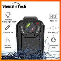 police body camera full hd 1296p 130%c2%b0 wide angle waterproof body mounted camera ir with night vision body cam portable