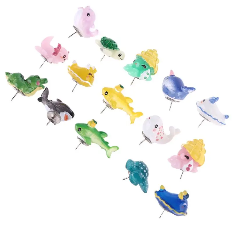 

Push Pin Cartoon Walvis Creatieve Tekening Pin Punaises Plastic Push Pin voor Kalender Display Board Kaarten
