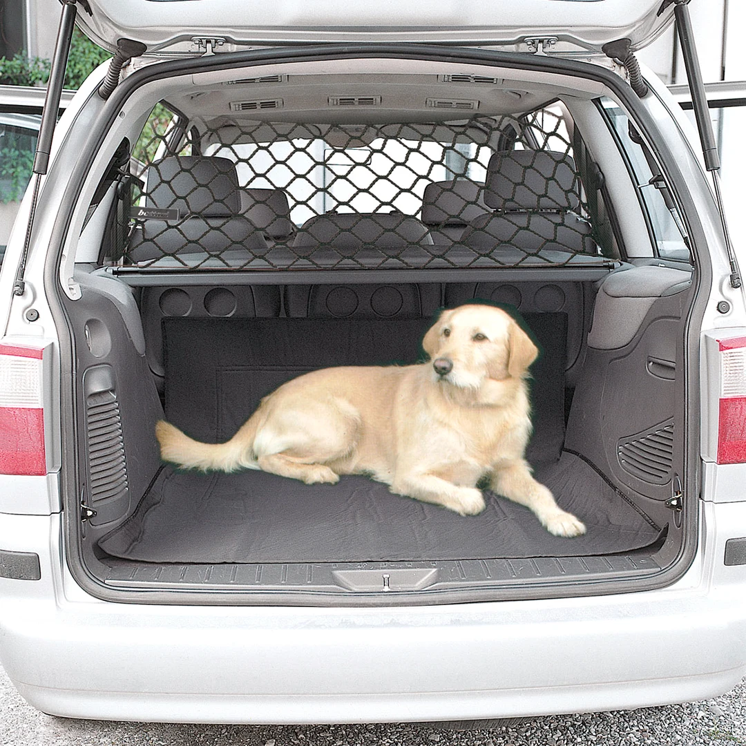 Pet Puppy Dog Barrier Car Back Seat Isolation Net Mesh Guard Safety Travel Back Seat Safety Barrier puppy accessories images - 6