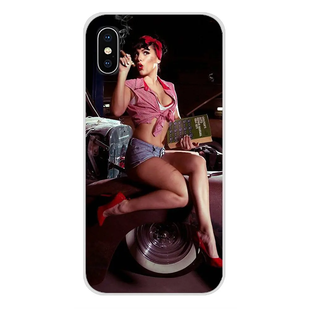 Аксессуары для девушек PinUp чехлы телефонов Huawei Mate Honor 4C 5C 5X 6X 7 7A 7C 8 9 10 8C 8X 20 Lite