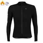 Женская Теплая Флисовая велокофта, зимняя теплая велокофта с длинным рукавом, уличная куртка для горного велосипеда, гоночного велосипеда, велосипедная одежда