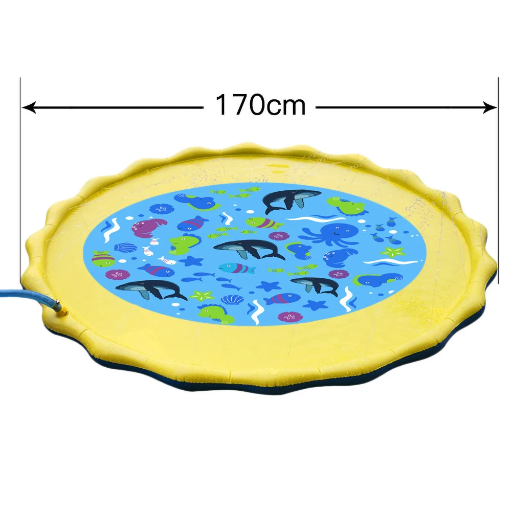 

Kids Ocean Animal Beach Lawn Inflatable Sprinkle Splash Mat Game Pad Cushion Toy