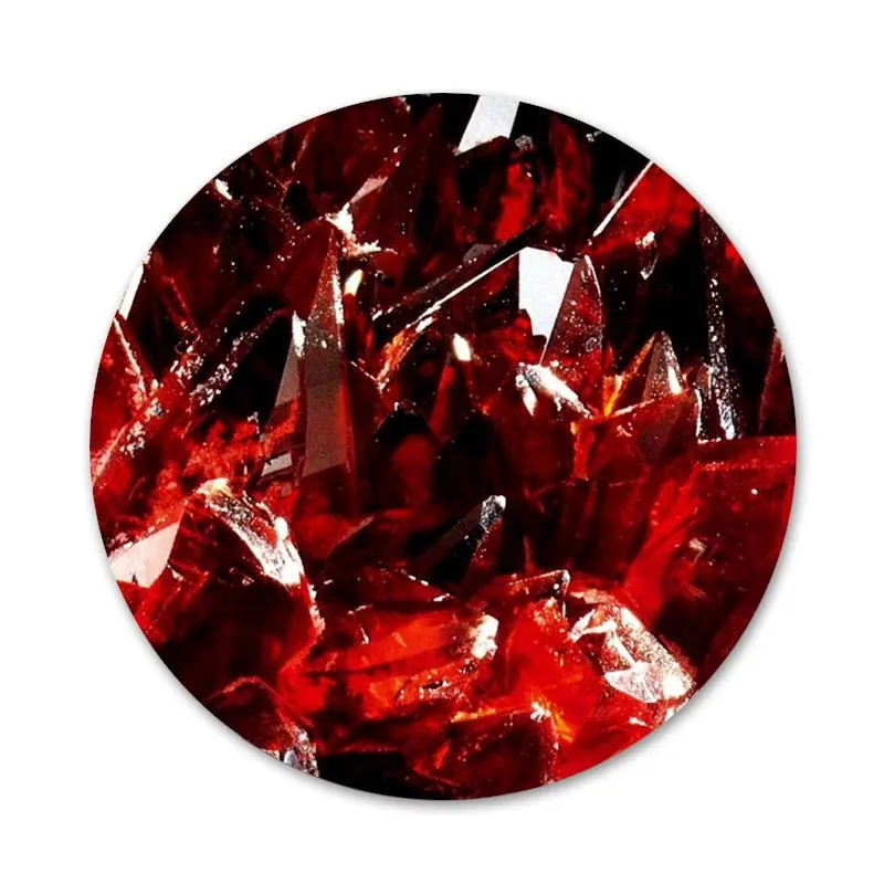 

58mm Crystal Diamond design Icons Pins Badge Decoration Brooches Metal Badges For Backpack Decoration