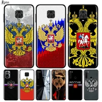 silicone cover russia flag national emblem for xiaomi redmi note 10 10s 9 9c 9s pro max 9t 8t 8 7 6 5 pro 5a 4x 4 phone case