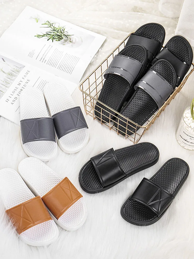 

2020 New Women's Shoes Fashion Simple Indoor Outdoor Casual Slippers Men and Women Personality Waterproof Sandals
