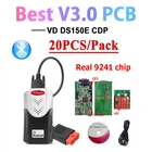 DHL 20 шт.лот с чехлом для delphis vd ds150e cdp 2018.R0 2017.r3 keygen obd2 диагностические инструменты для автомобилейгрузовиков V3.0 pcb necrelay