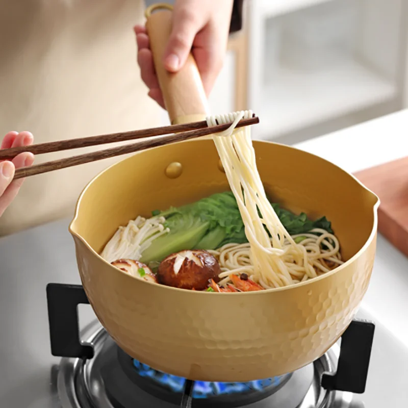 20/18cm Non-Stick Pan Milk Soup Pot Noodles Porridge Saucepan Gas Stove Suitable Kitchen Cooking Tool Household Small Cookware | Дом и сад