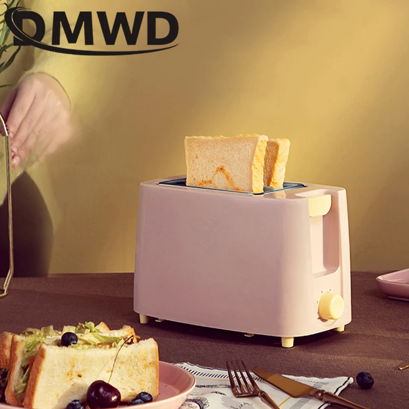 DMWD миниатюрный бытовой тостер электрическая машина для выпечки хлеба полностью