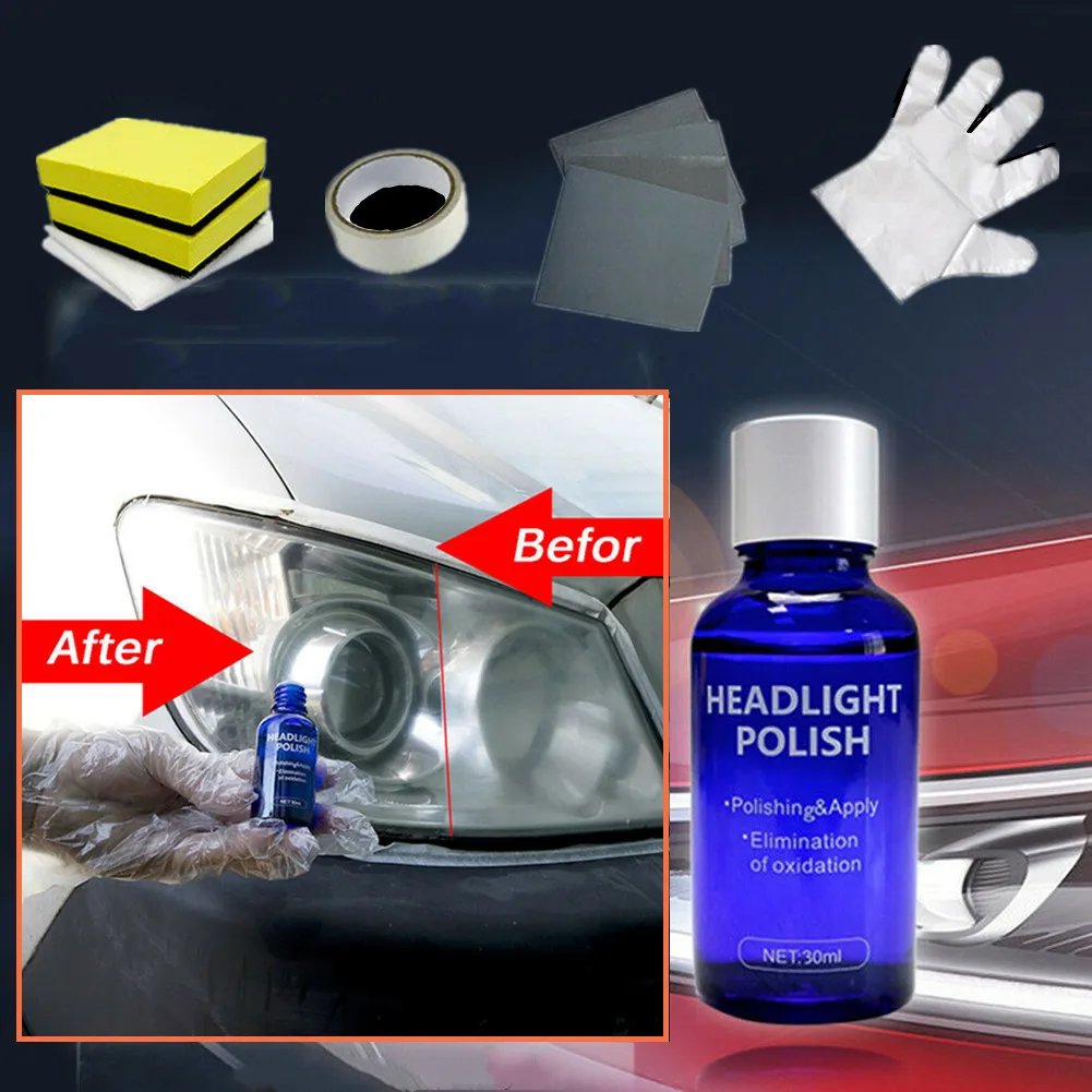 

Auto Coating Agent Polish Car Hardness Headlight Lens Restorer Repair Liquid Cleaner Set Safe And Environmentally
