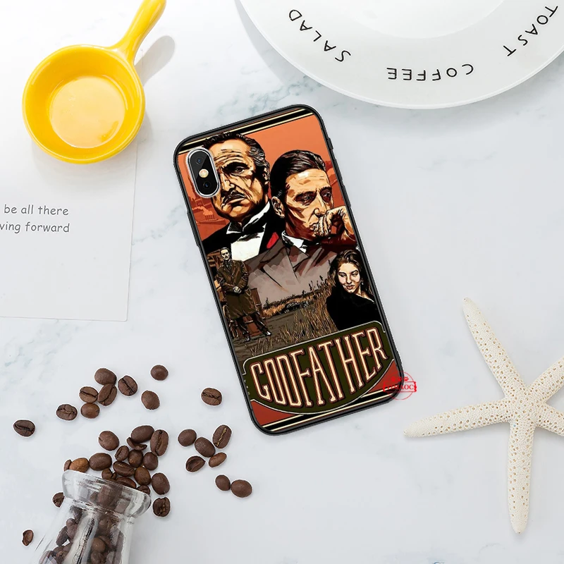 Модный силиконовый чехол Godfather для iPhone 5 5S 6 6S Plus 7 8 11 Pro X XS Max XR |