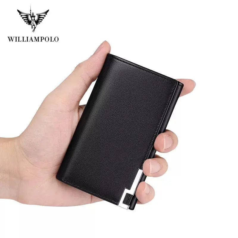 Men Keychain Wallet Small Car Key Organizer Genuine Leather Keychain Bag Cover With Zipper Coin Pocket Mini Handbag