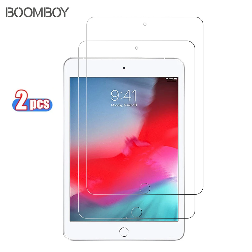 

2 Pcs Tempered Glass For Apple iPad Mini 4 5 2015 2019 7.9 A1538 A1550 A2124 A2125 A2126 A2133 Coverage Screen Protector Film