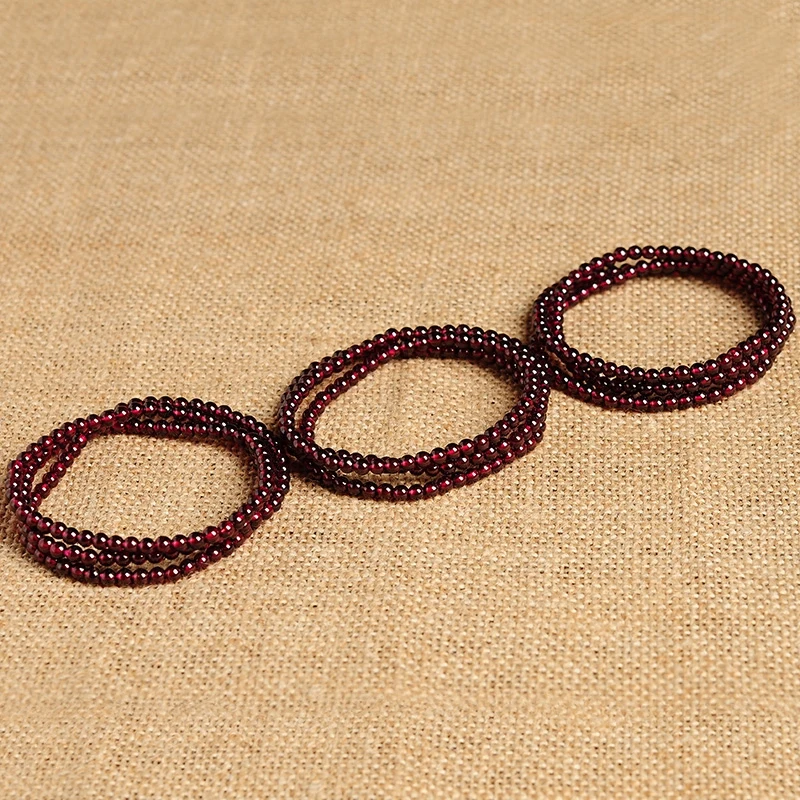 Натуральный винный красный гранатовый Ши браслет из бисера модные женские