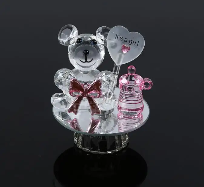K5 Crystal Bear Nipple Baptism Baby Shower Souvenirs Party Christening Giveaway Gift Wedding Favors and Gifts For Guest | Дом и сад
