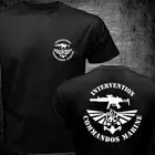 Бесплатная доставка, летние топы, французская ВМС CTLO, спецназ, спецназ, счетчик тестера, военно-морская футболка, мужская повседневная футболка с двух сторон