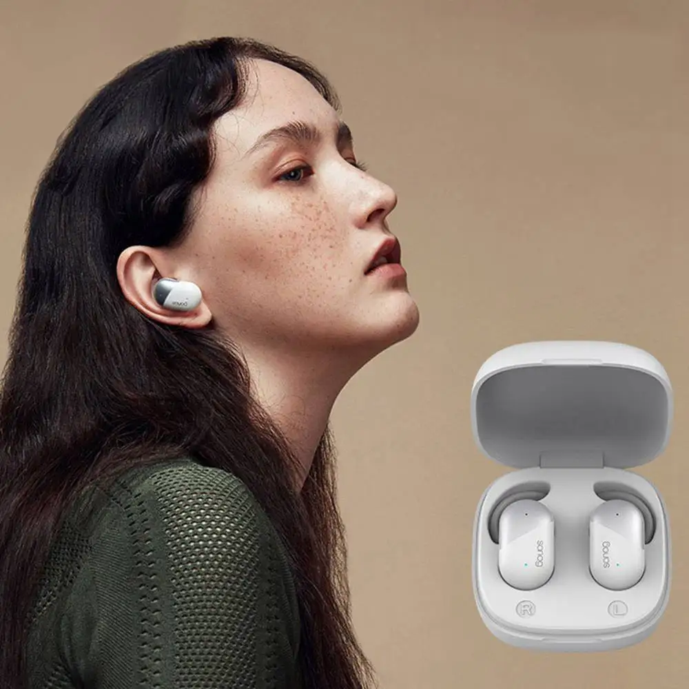 Наушники Sanag P5 с распознаванием отпечатков пальцев Bluetooth 5 0 TWS IPX56 бинауральные